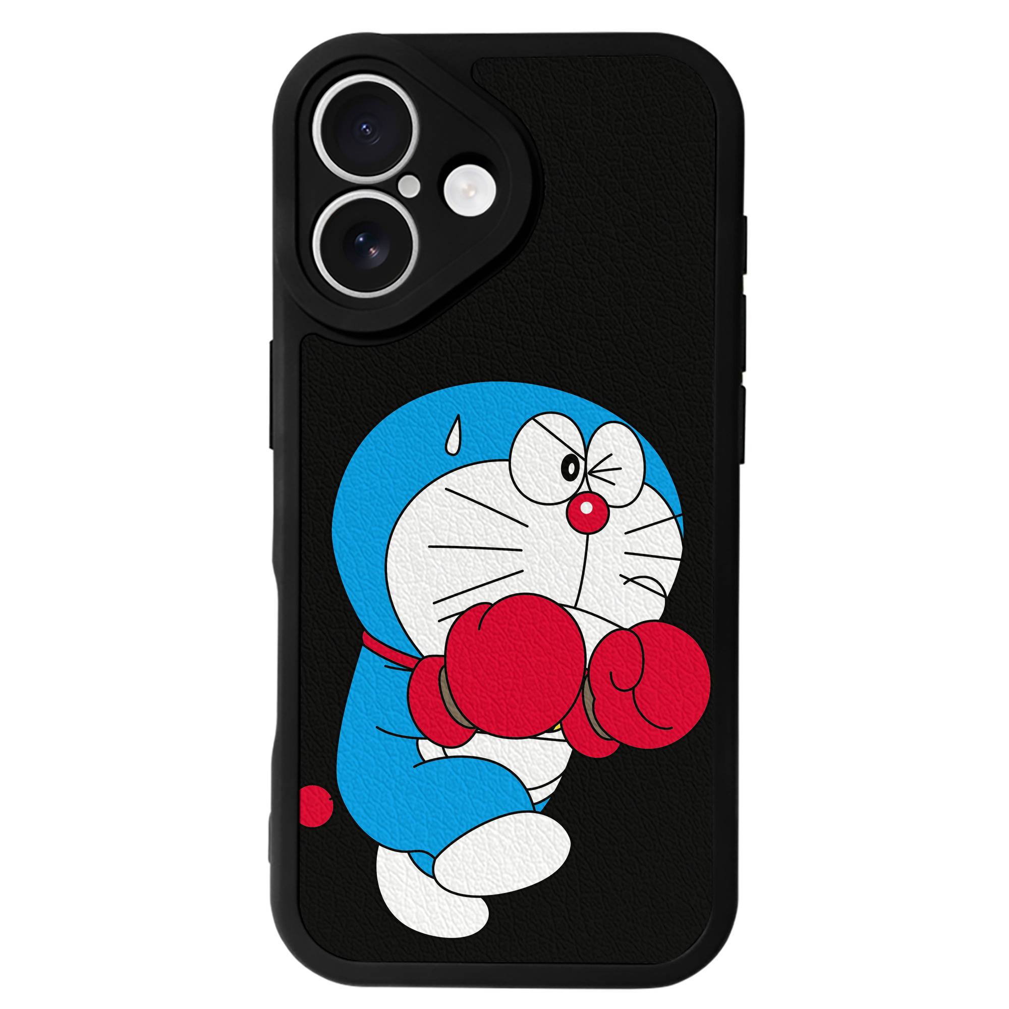 （画像用） ドラえもん Doraemon 【iPhone 16シリーズ対応】シリコンスマホケース（レザー調） 材質：シリコン